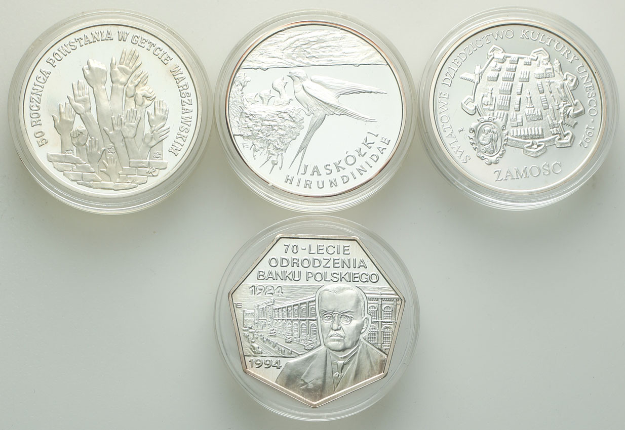 III RP. 300.000 złotych 1993-1994, zestaw 4 monet